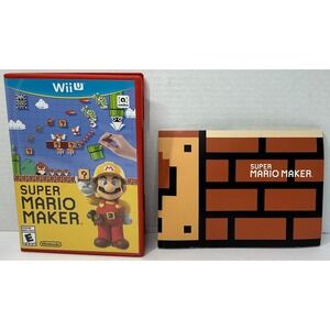 Super Mario Maker Nintendo Wii‎ 2015 With Book No Manual